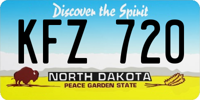 ND license plate KFZ720