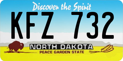 ND license plate KFZ732
