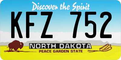 ND license plate KFZ752