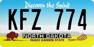 ND license plate KFZ774