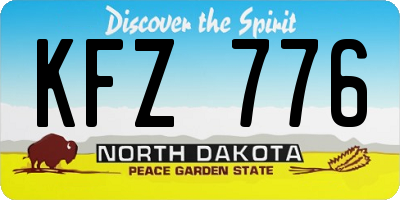 ND license plate KFZ776