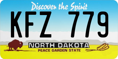 ND license plate KFZ779
