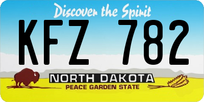 ND license plate KFZ782