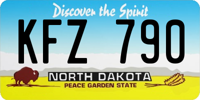 ND license plate KFZ790