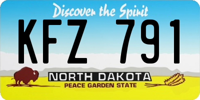ND license plate KFZ791