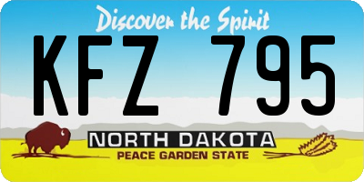ND license plate KFZ795