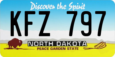 ND license plate KFZ797