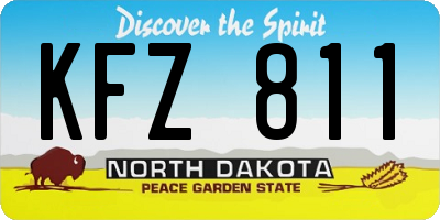 ND license plate KFZ811