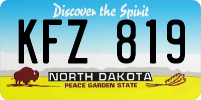ND license plate KFZ819