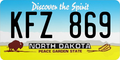 ND license plate KFZ869