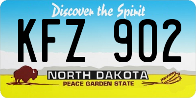 ND license plate KFZ902