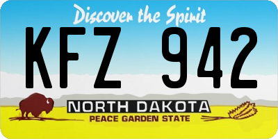 ND license plate KFZ942