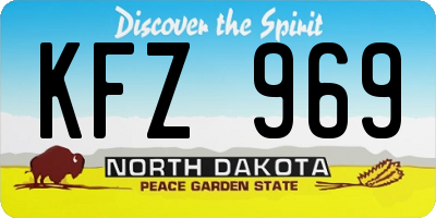 ND license plate KFZ969