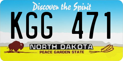 ND license plate KGG471