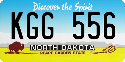 ND license plate KGG556