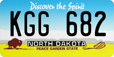ND license plate KGG682