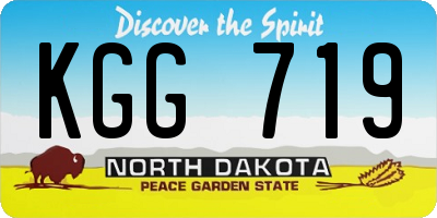 ND license plate KGG719