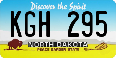 ND license plate KGH295