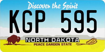 ND license plate KGP595