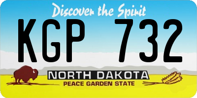 ND license plate KGP732