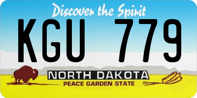 ND license plate KGU779