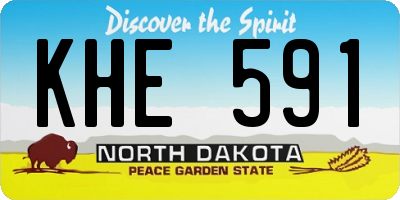 ND license plate KHE591