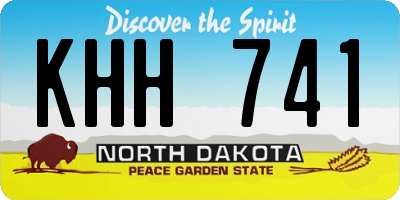 ND license plate KHH741