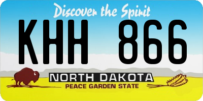 ND license plate KHH866