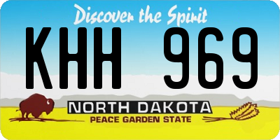 ND license plate KHH969