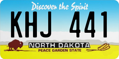 ND license plate KHJ441