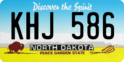 ND license plate KHJ586