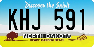 ND license plate KHJ591