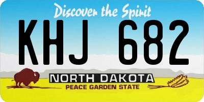 ND license plate KHJ682