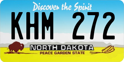 ND license plate KHM272