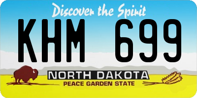 ND license plate KHM699