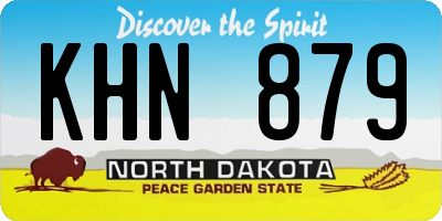 ND license plate KHN879