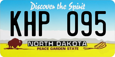 ND license plate KHP095