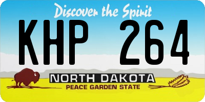 ND license plate KHP264