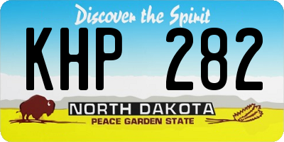 ND license plate KHP282