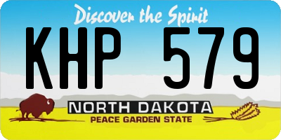 ND license plate KHP579