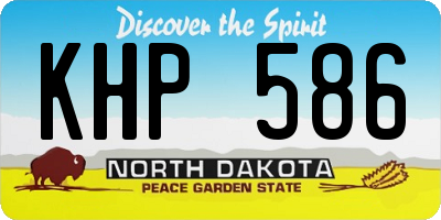 ND license plate KHP586