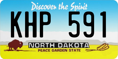 ND license plate KHP591