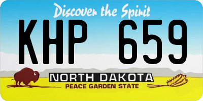 ND license plate KHP659