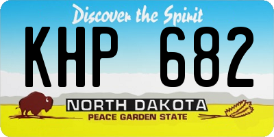 ND license plate KHP682