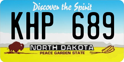 ND license plate KHP689