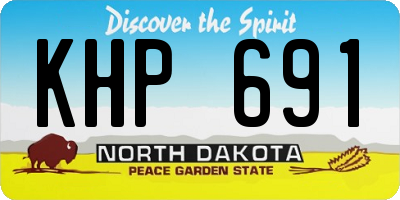 ND license plate KHP691