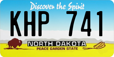 ND license plate KHP741