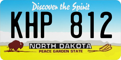 ND license plate KHP812