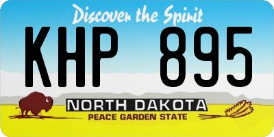 ND license plate KHP895