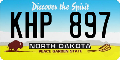 ND license plate KHP897